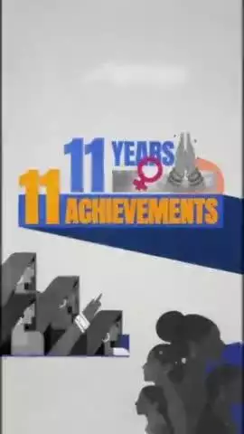 🎉11 साल, नारी शक्ति की 11 उपलब्धियाँ!

🏦4.2 करोड़ सुकन्या समृद्धि खाते बेटियों के भविष्य को सुरक्षित कर रहे हैं
 
#11YearsOfSashaktNari
