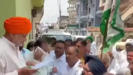 जगाधरी: भारतीय किसान यूनियन के पदाधिकारी ने मांगों को लेकर हरियाणा के कृषि मंत्री श्याम सिंह राणा को ज्ञापन दिया