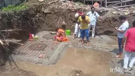 কোচবিহার ১: দেবিবাড়ি অ্যাথলেটি ক ক্লাবের কালীমন্দিরে ভিত্তিস্থাপনের শুভ সূচনা হলো