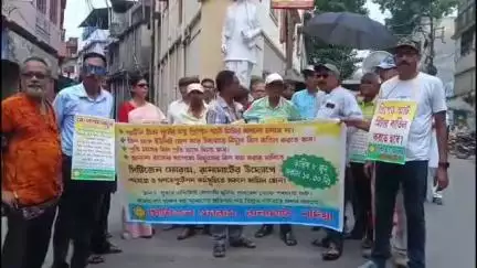 রানাঘাট ১: স্মার্ট মিটার বসানো সহ বেশ কয়েকটি বিষয়কে সামনে রেখে বিদ্যুৎ দপ্তরের বিরুদ্ধে রানাঘাটে প্রতিবাদ মিছিল সিটিজেন ফোরামের