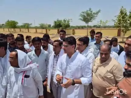 दौसा: सचिन पायलट अचानक दौसा पहुंचे, स्व राजेश स्मृति स्थल पर तैयारियों का लिया जायजा