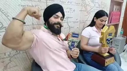 सिरसा: ओलंपिया बॉडी बिल्डिंग चैंपियनशिप के लिए सिरसा के सनमीत गिल ने किया क्वालीफाई