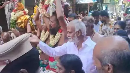 பெரம்பூர்: அமித்ஷா தமிழகம் வருகை - மாரியம்மன் கோயிலில் காரணம் சொன்ன அமைச்சர் சேகர்பாபு