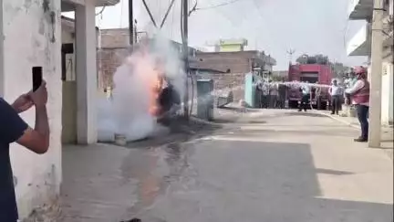 ओबरा: डाला के नई बस्ती में ट्रांसफार्मर में लगी आग, कुछ दिनों से हो रहा था ऑयल लीकेज