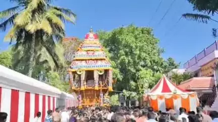 நத்தம்: கோவில்பட்டியில் ஆயிரம் ஆண்டு பழமை வாய்ந்த கைலாசநாதர் கோவில் வைகாசி விசாக திருவிழா தேரோட்டம்