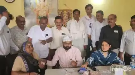 विदिशा नगर: अनाज तिलहन व्यापार महासंघ और रोटरी क्लब ने पुरानी मंडी में लगाया परीक्षण शिविर