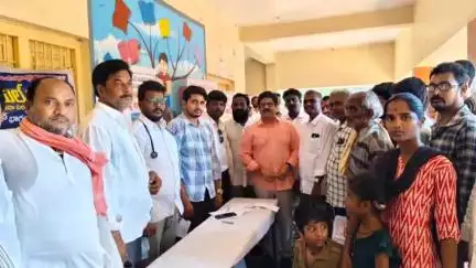 రాజాం గ్రామంలో మెగా వైద్య శిబిరానికి విశేష స్పందన,600 మందికి ఉచిత వైద్యం, వైద్య పరీక్షలు, మందులు పంపిణీ