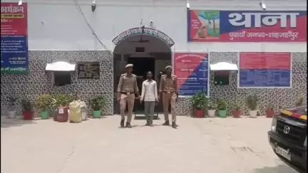 पुवायां: बडागांव अंडरपास के मामले में चोरी के अभियुक्त को किया गिरफ्तार, भेजा गया जेल