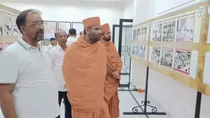 જૂનાગઢ: ગિરનાર કમલમ કાર્યાલય ખાતે હરિપ્રબોધમ પરિવારના સુયોગ સ્વામી તેમજ હરિતનય સ્વામી મુલાકાતે પહોંચ્યા