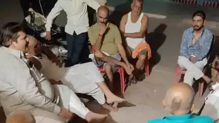 लहार: लहार विधायक लहार बीजेपी मंडल अध्यक्ष के निवास पर पहुंचे, दिवंगत आत्मा की शांति के लिए की प्रार्थना