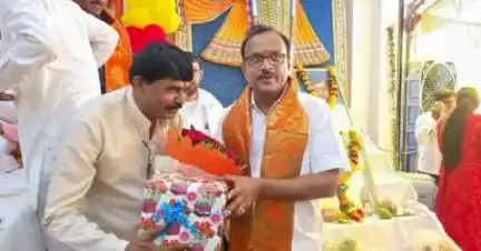 बाबई: माखन नगर: विधायक ठाकुर विजयपाल सिंह नूतन, गोकुल नगर खेड़ा में भागवत कथा में हुए शामिल