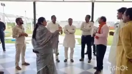 होशंगाबाद नगर: साइकृष्ण रिसॉर्ट में होने वाले कार्यक्रम की तैयारी को लेकर सोहागपुर विधायक व ज़िला अध्यक्ष ने किया निरीक्षण