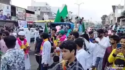 बेगमगंज: बेगमगंज में मुस्लिम त्योहार कमेटी ने निकाला जुलूस