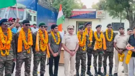 गंगरार: एम-टू नि:शुल्क शिक्षण अभियान से फौजी बनने का सपना 'साकार', भव्य रैली से गंगरार में हुआ स्वागत