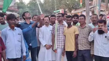 কালীগঞ্জ: কালিগঞ্জ বিধানসভার উপনির্বাচনের কংগ্রেস প্রার্থীকে নিয়ে প্রচার করলেন প্রদেশ কংগ্রেস সভাপতি শুভঙ্কর সরকার