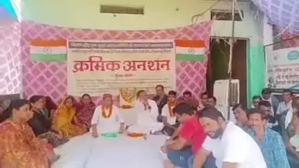 सोहागपुर: किरण टॉकीज के पास किरण स्ट्रीट नव दुर्गा उत्सव समिति और आमजन का क्रमिक अनशन 66वें दिन भी जारी