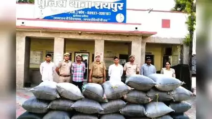 रायपुर थाना पुलिस ने 609.030 किलोग्राम अवैध डोडा पोस्त किया ज़ब्त, तस्कर फरार, तलाश में जुटी पुलिस