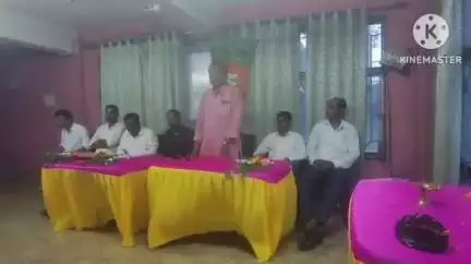 জয়পুর: আমার বুথ সবচেয়ে মজবুথ বিষয়ে বিজেপি  কর্মশালা জয়পুর পথের সাথীতে