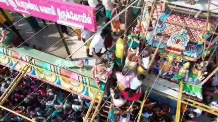 கண்டச்சிபுரம்: வீரபாண்டி கிராமத்தில் 12 ஆண்டுகளுக்குப் பிறகு  ஸ்ரீ வள்ளி தெய்வானை சமேத ஸ்ரீ சுப்பிரமணிய சுவாமி கோவில் கும்பாபிஷேகம் வெகு விமர்சையாக நடைபெற்றது