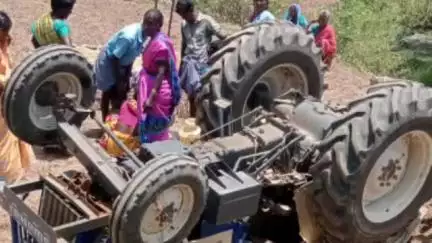திருப்பத்தூர்: நெல்லிவாசல் நாடு பகுதியில் டிராக்டர் கவிழ்ந்து விவசாயி பலி