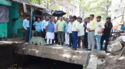 पटना ग्रामीण: मंत्री नितिन नबीन ने बाकरगंज नाले पर चल रहे 1400 मीटर लंबे सड़क निर्माण कार्य का किया निरीक्षण