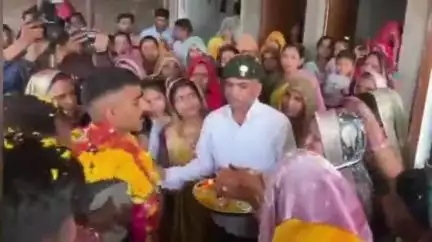 घट्टिया: अग्निवीर की ट्रेनिंग पूरी होने पर प्रथम नगर आगमन पर सैनिक का भव्य स्वागत
