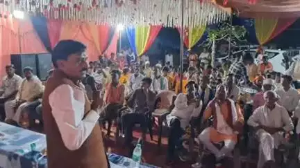 तेंदूखेड़ा: ग्राम बेलढाना में राज्यमंत्री धर्मेंद्र सिंह लोधी ने ₹15 लाख के सामुदायिक भवन का भूमि पूजन किया
