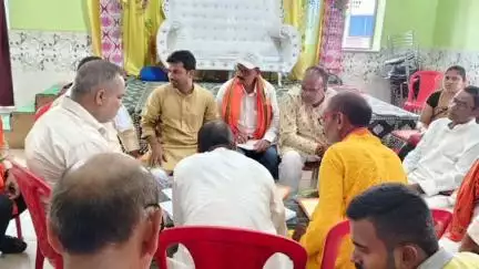 मानपुर: भारतीय जनता पार्टी मानपुर ग्रामीण उत्तरी मंडल की बूथ सशक्तिकरण को लेकर मंडल अध्यक्ष की अध्यक्षता में समीक्षा बैठक