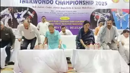 तखतपुर: बिलासपुर में आयोजित ताइक्वांडो प्रतियोगिता बेहतराई इनडोर स्टेडियम में हुई, विधायक अमर अग्रवाल रहे शामिल