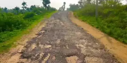 डंडई: भोलादामर टोला से चिनुखैरा तक बनाई गई सड़क 2 साल में हुई जर्जर  #jansamasya