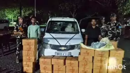 मधवापुर: एसएसबी कैम्प के जवानों ने 1260 बोतल शराब के साथ दो धंधेबाजों को किया गिरफ्तार