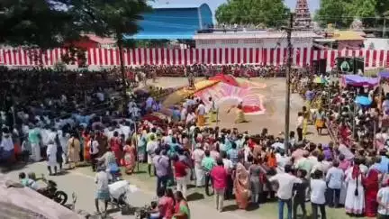 ஆரணி: சைதாப்பேட்டை பகுதியில் ஸ்ரீ பாஞ்சாலி அம்மன் சமேத ஸ்ரீ தர்மராஜா திருக்கோயிலில் அக்னி வசந்த் விழா விமர்சையாக நடைபெற்றது