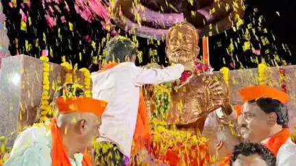 ಭಾಲ್ಕಿ: ತಮಗ್ಯಾಳ್ ಗ್ರಾಮದಲ್ಲಿ ಛತ್ರಪತಿ ಶಿವಾಜಿ ಮಹಾರಾಜರ ನೂತನ ಪ್ರತಿಮೆ ಅನಾವರಣ