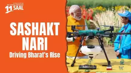 Not just inclusion, but impact.

Women in New India are leading the change.

#11YearsOfSashaktNari