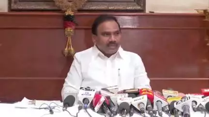 மயிலாப்பூர்: "அரசியலுக்காக மிகவும் கீழ்த்தரமான நடவடிக்கை மேற்கொண்டுள்ள அமித் ஷா" - அண்ணா அறிவாலயத்தில் ஆ.ராசா MP கடும் காட்டம்