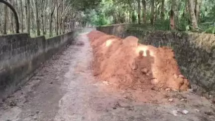 திருவட்டாறு: திருநந்திகரை நந்தீஸ்வரர் கோவில் செல்லும் சாலையில் திடீர் மணல் மலை - மணலை அகற்ற கோரிக்கை #localissue