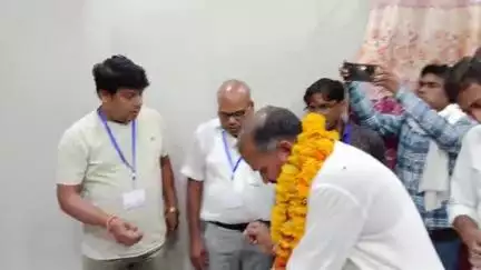 छबड़ा: छीपाबड़ौद। हरनावदाशाहजी उपचुनाव के विजेता हंसराज नागर ने पद की शपथ ली