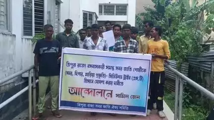 কৈলাশহর: ST হিসেবে ঘোষণা করার দাবিতে সবর জাতি ঐক্য সমিতির উদ্যোগে কৈলাসহরের মহকুমাশাসক কার্যালয়ে ডেপুটেশন প্রদান