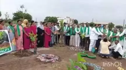 పరిగి: వన మహోత్సవ కార్యక్రమంలో భాగంగా పరిగి మున్సిపాలిటీ పరిధిలోని పలు వార్డులో మొక్కలు నాటిన అధికారులు, నాయకులు