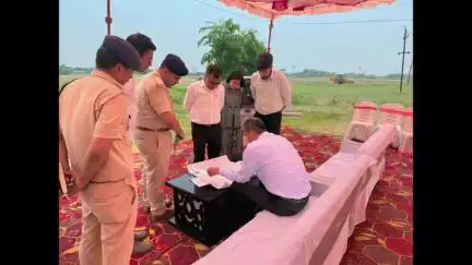 पचरुखी: जसौली में प्रधानमंत्री के कार्यक्रम की तैयारियों का डीआईजी ने जायजा लिया