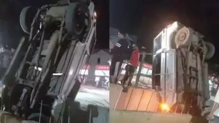 ಬೆಳ್ತಂಗಡಿ: ಚಾರ್ಮಾಡಿ ಗ್ರಾಮದ ಬೀಟಿಗೆಯ ಹೆದ್ದಾರಿಯಲ್ಲಿ ನಿಯಂತ್ರಣ ತಪ್ಪಿ ಬೊಲೆರೋ ವಾಹನ ಪಲ್ಟಿ