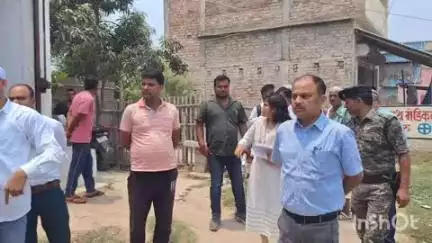 सत्तर कटैया: सत्तर कटैया प्रखंड के बिहरा एवं पटोरी में जिलाधिकारी ने निर्माणाधीन एनएच-327ई का निरीक्षण किया