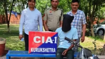 थानेसर: मोटरसाइकिल चोरी के आरोपी को कुरुक्षेत्र पुलिस ने जांच में शामिल कर किया गिरफ्तार