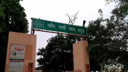 हापुड़: गढ़ रोड पर स्थित नवीन मंडी से दिल्ली क्राइम ब्रांच टीम ने धोखाधड़ी के मामले में व्यापारी के बेटे को हिरासत में लिया