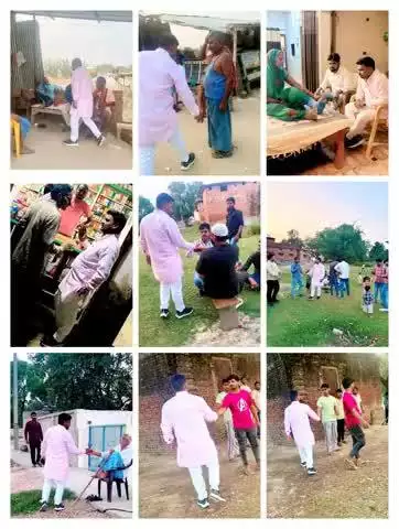 रूधौली विधान सभा क्षेत्र में विभिन्न स्थानों पर अपनों से मिलकर आशीर्वाद प्राप्त किया ।

अपनों के बीच !! #रूधौलीकाजितेन्द्र 
🙏🚲💐❤️
