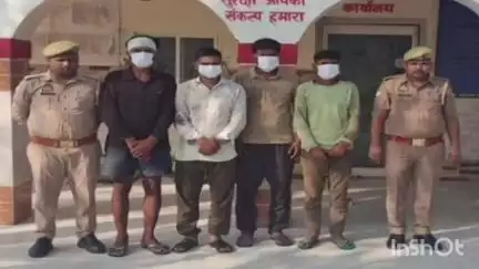 नजीबाबाद: थाना किरतपुर पुलिस ने जान से मारने की नीयत से मारपीट के मुकदमे में 4 अभियुक्तों को किया गिरफ्तार
