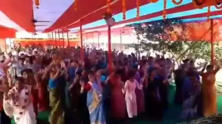 খড়গপুর ১: খড়গপুর ইসকন মন্দিরের সপ্তম তম প্রতিষ্ঠা দিবস, ব্যাপক ভক্তদের ভিড় মন্দির প্রাঙ্গনে