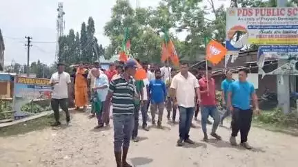 গোৰেশ্বৰ ভাগ: গোৰেশ্বৰত বিজেপিৰ যোগদান সভাত শতাধিক লোকৰ দলত যোগদান