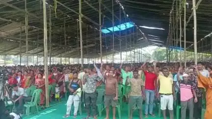 কোকৰাঝাৰ ভাগ: মাজপাৰা খেলপথাৰত বিটিচি চৰকাৰৰ হিতাধিকাৰী সন্মিলন আৰু সমাজ অৰ্থনীতি সভা অনুষ্ঠিত