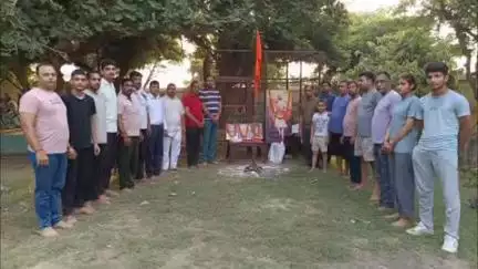 खुर्जा: खुर्जा में राष्ट्रीय स्वयंसेवक संघ की 14 शाखाओं पर हिंदू साम्राज्य दिवस कार्यक्रम का आयोजन